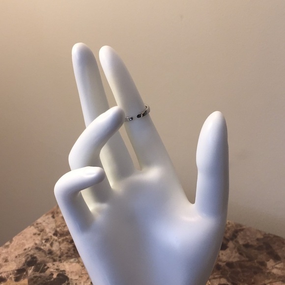 Silver Bar Open Adjustable Ring - Picture 8 of 10